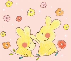 うさぎ　親子